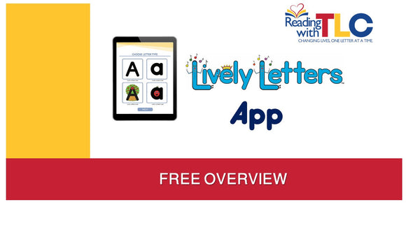 FREE 60-Minute On-Demand Recording of Lively Letters Phonics App Overview