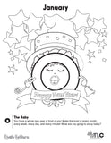 New Generation Lively Letters™ Monthly Motivational Coloring Pages - (Reproducible E Product)
