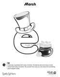 New Generation Lively Letters™ Monthly Motivational Coloring Pages - (Reproducible E Product)