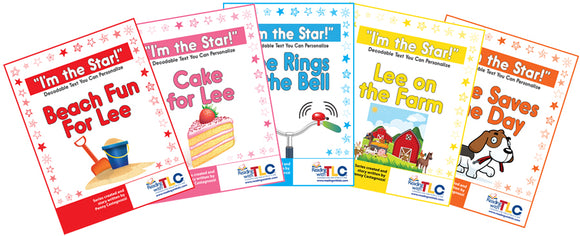 I'm the Star! Reproducible Decodable Text You Can Personalize E-book series (5 stories)