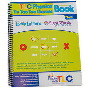New Generation Reading with TLC Phonics Tic Tac Toe Games Digital Reproducible Workbook (E-Product)