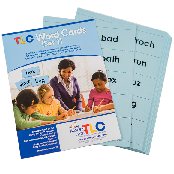 Reading with TLC Word Cards - Set 1