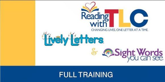 8-7 & 8-8, 2024 Lively Letters Live/Recorded 5 Hour Full Training for PreK Webinar with Credit Options