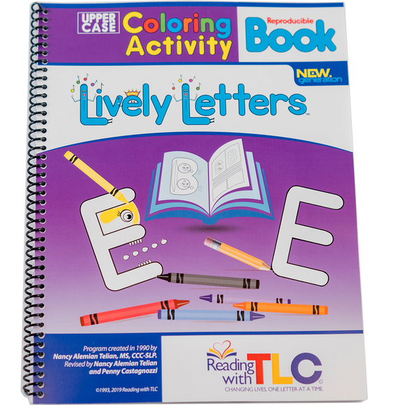 New Generation Lively Letters™ Digital Reproducible Uppercase Coloring Activity Book (E-Product)