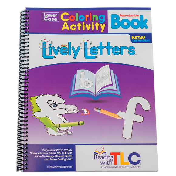 New Generation Lively Letters™ Digital Reproducible Lowercase Coloring Activity Book (E-Product)